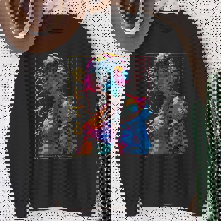 サイバーパンク・アニメ・ガール スウェットシャツ 年配の女性への贈り物