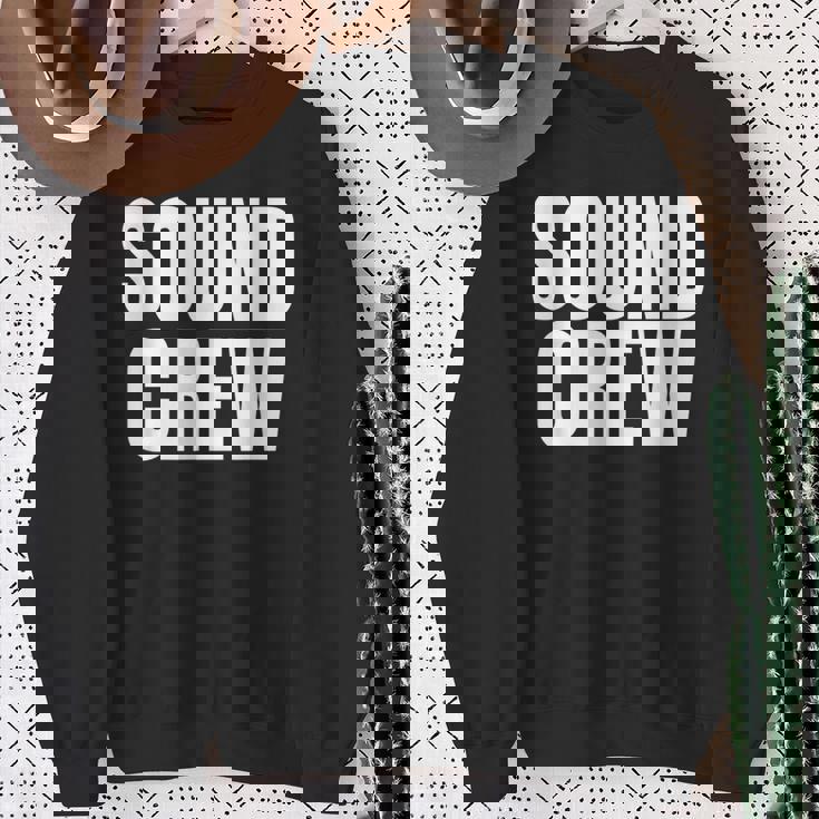 サウンドクルーtシャツ コンサートイベントスタッフ ブラックtシャツ スウェットシャツ 年配の女性への贈り物