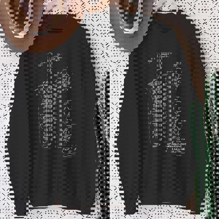 サックス バリサックス 特許スタイル クール サックス スウェットシャツ 年配の女性への贈り物