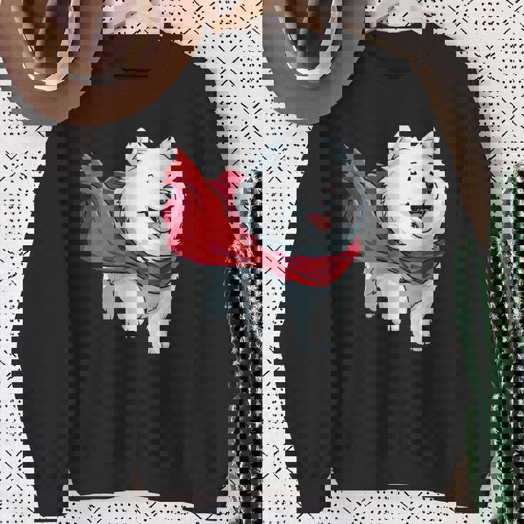 サモエド犬-サモエド スウェットシャツ 年配の女性への贈り物