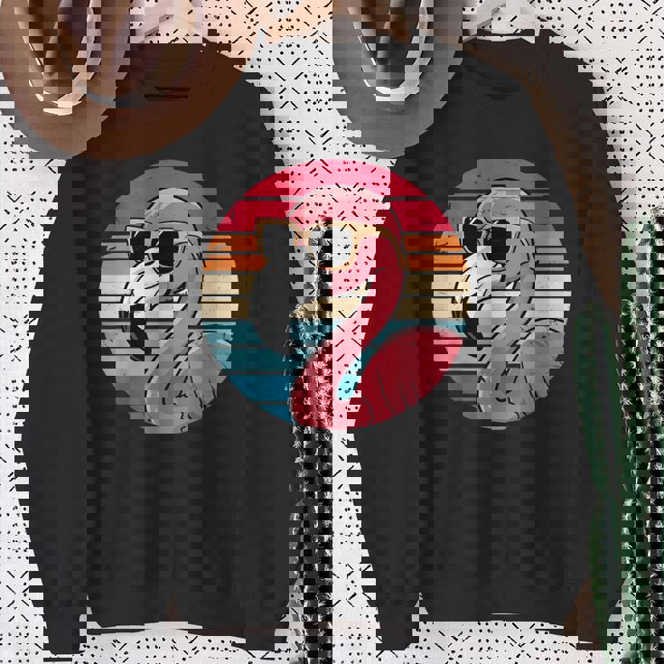 サングラス ヴィンテージ フラミンゴ 70年代 80年代 90年代 面白い フラミンゴ スウェットシャツ 年配の女性への贈り物