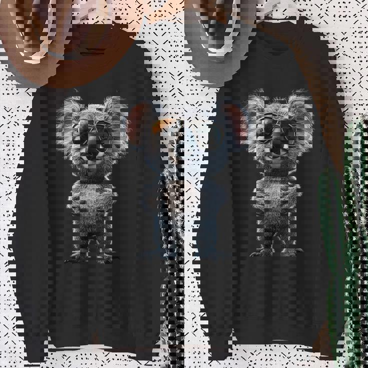 サングラスをかけたコアラ オーストラリア コアラ クマ かわいい コアラクマ スウェットシャツ 年配の女性への贈り物