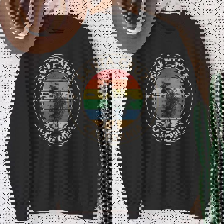 サンタクルーズ カリフォルニア レトロ ヴィンテージ サンセット スウェットシャツ 年配の女性への贈り物