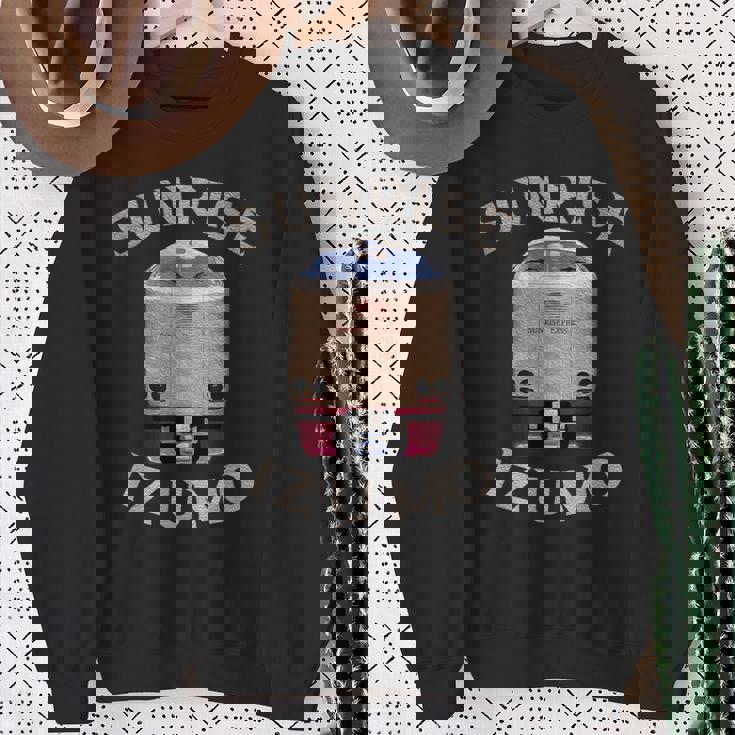 サンライズエクスプレス 出雲電車 日本 東京 岡山 出雲 スウェットシャツ 年配の女性への贈り物