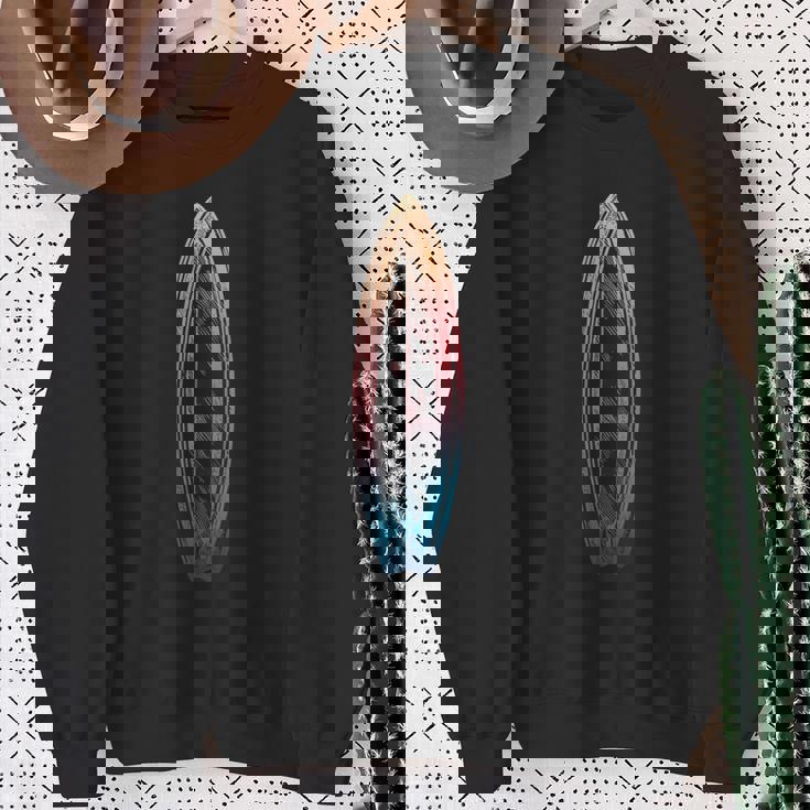 サーフボード サーファー ビーチ パームス 波 サーフィン ボーイ ガール サーフ スウェットシャツ 年配の女性への贈り物