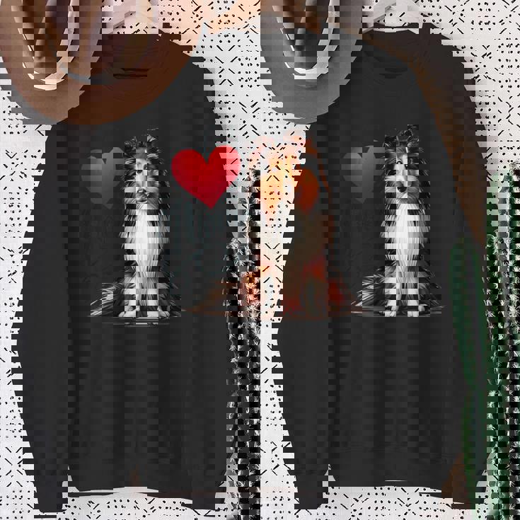 シェルティ・ドッグ・ママ、シェットランド・シープドッグ・ママ スウェットシャツ 年配の女性への贈り物