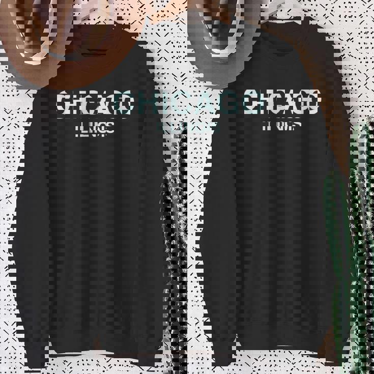 シカゴイリノイ大学-大学、学校 シカゴ スウェットシャツ 年配の女性への贈り物