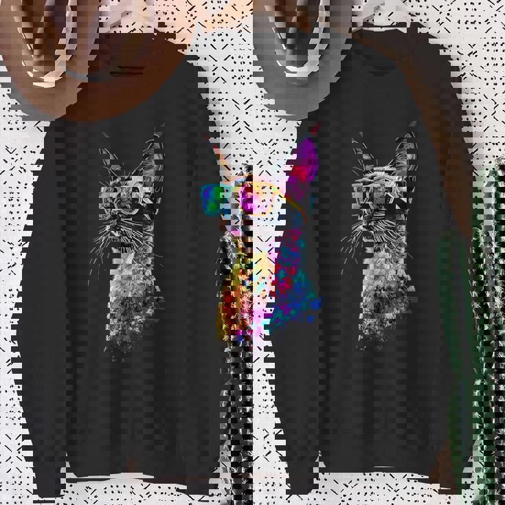 シャム猫 シャム猫 甘いシャム猫 スウェットシャツ 年配の女性への贈り物