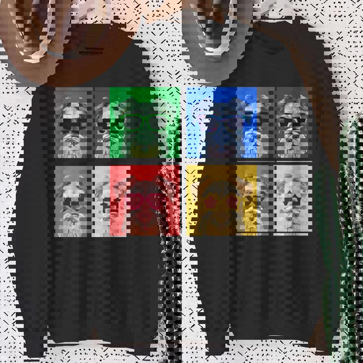 シュナウザー 面白いtシャツ 犬 かわいい メンズ 子供 おもしろ 服 雑貨 グッズ ネタ わんこ イヌ スウェットシャツ 年配の女性への贈り物