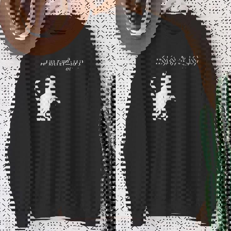 シュロディンガース 猫方程式物理学 オタク物理学 科学 スウェットシャツ 年配の女性への贈り物