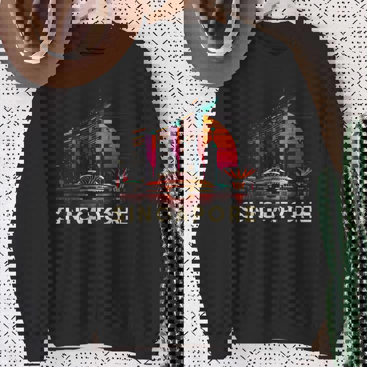 シンガポール市のランドマークビルのお土産 スウェットシャツ 年配の女性への贈り物