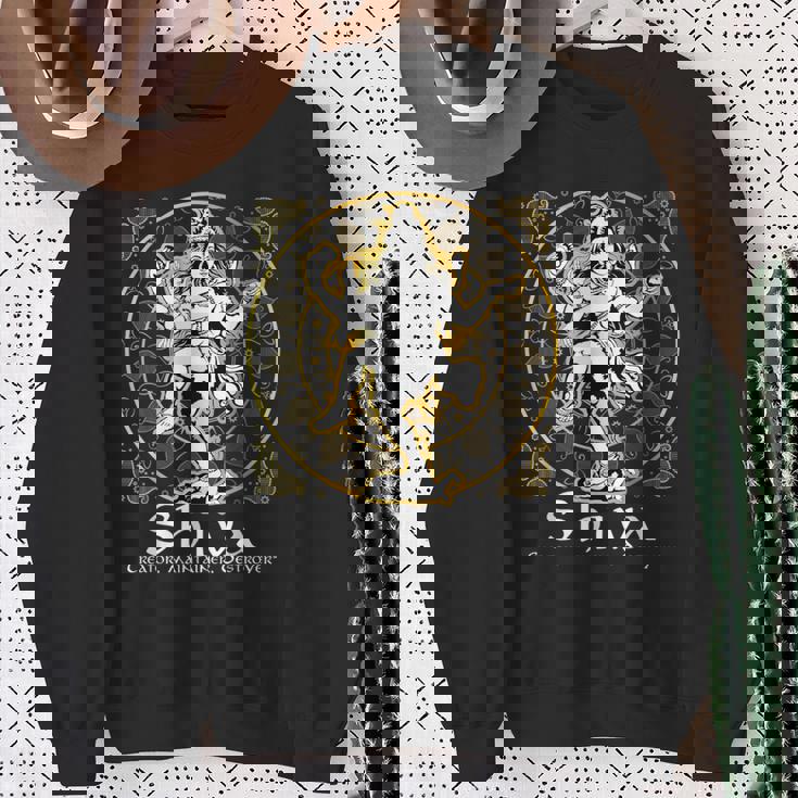 シヴァ「クリエイター、メンテナー、デストロイヤー」ヒンドゥー教の神 シヴァ神 スウェットシャツ 年配の女性への贈り物