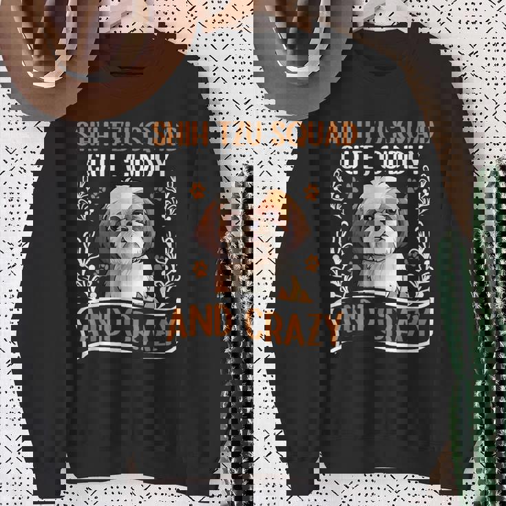 シーズー犬の面白いことわざ スウェットシャツ 年配の女性への贈り物