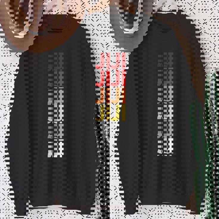 ジジのおじいちゃんが日本語でジジにちなんだカラフルな名前 スウェットシャツ 年配の女性への贈り物