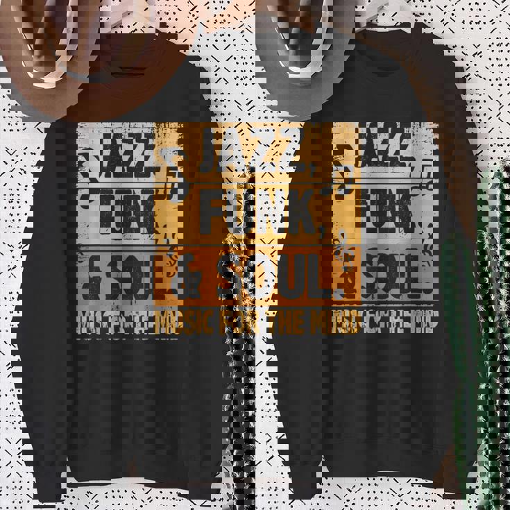 ジャズファンクソウルミュージックフォーザマインドジャズラバーファンクファナティック スウェットシャツ 年配の女性への贈り物