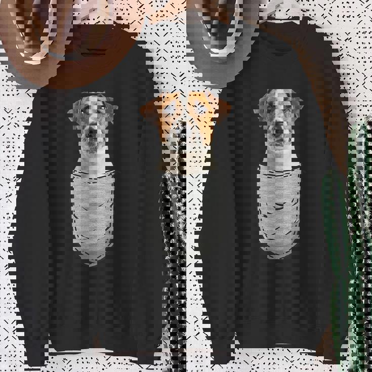 ジャックラッセルテリア Jrt チェストバッグ ポケットドッグオーナー スウェットシャツ 年配の女性への贈り物