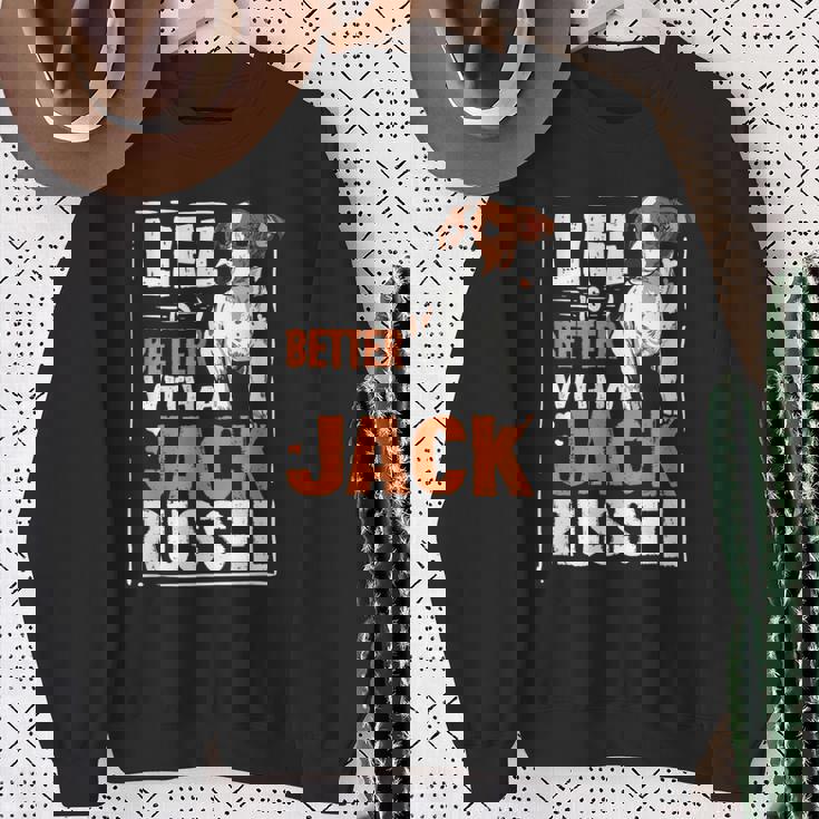 ジャック・ラッセル・テリア 犬所有者へのギフト スウェットシャツ 年配の女性への贈り物