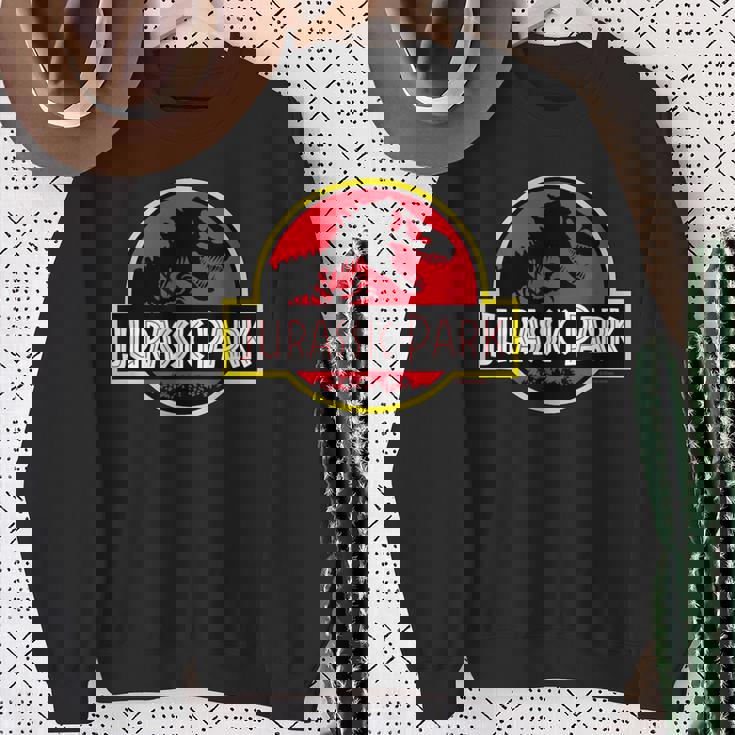 ジュラシックパークのロゴ 公式ライセンス商品。 スウェットシャツ 年配の女性への贈り物