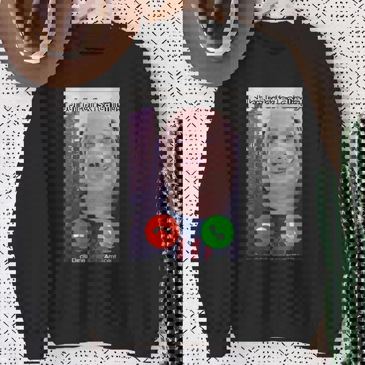 ジョン・ポークがファニー・アンサー・コール・フォンをかけている スウェットシャツ 年配の女性への贈り物