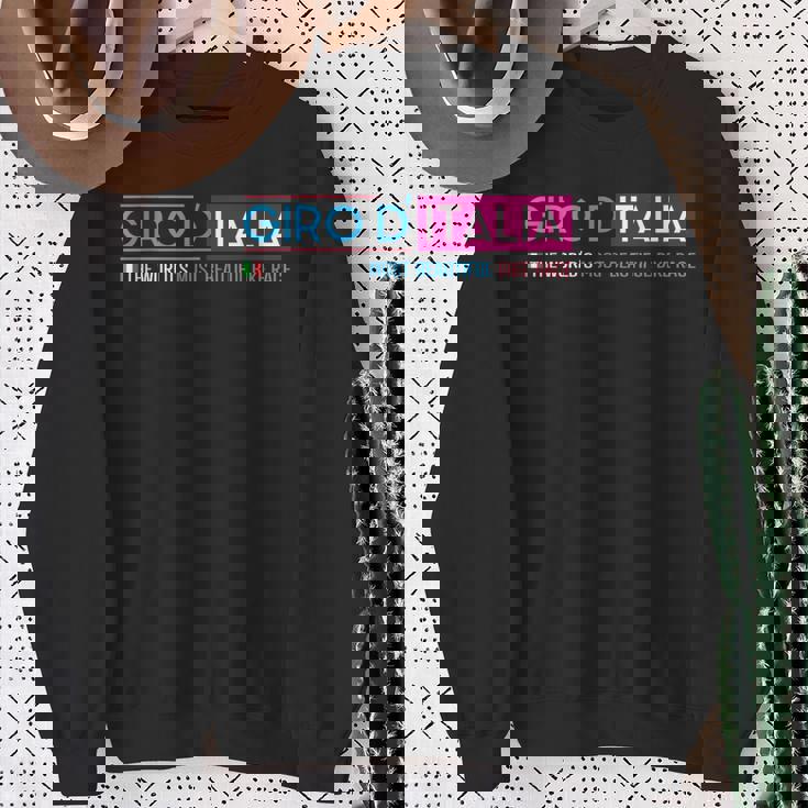 ジロ・ディ・イタリア 世界で最も美しいバイクレース スウェットシャツ 年配の女性への贈り物