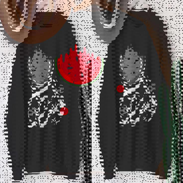 スイカ パレスチナ スイカ パレスチナコレクション スウェットシャツ 年配の女性への贈り物