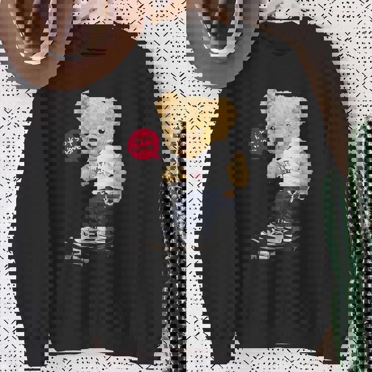 スケートボーダー クマ スウェットシャツ 年配の女性への贈り物