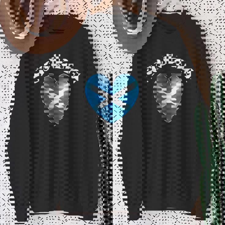 スコットランドのヴィンテージ国旗 スコットランドtシャツ メンズ レディース スウェットシャツ 年配の女性への贈り物