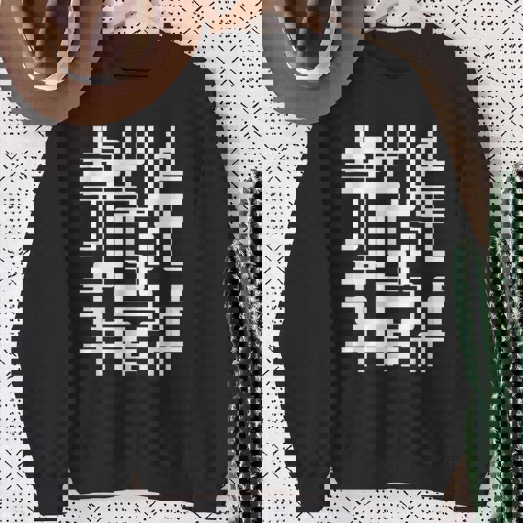 スタイリッシュ幾何学模様 スウェットシャツ 年配の女性への贈り物