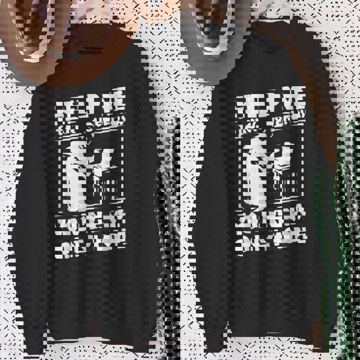 スタックオーバーフローを助ける スウェットシャツ 年配の女性への贈り物