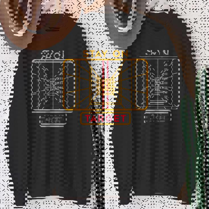 ステイ・オン・ターゲット スウェットシャツ 年配の女性への贈り物