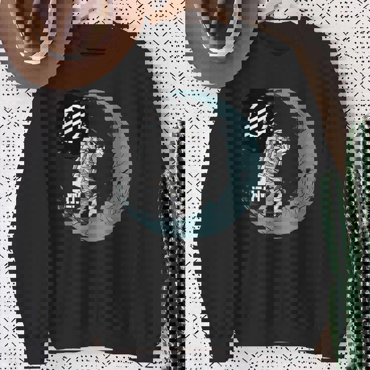 ステラ Xlm ムーンマイナー 暗号宇宙人 暗号通貨 スウェットシャツ 年配の女性への贈り物