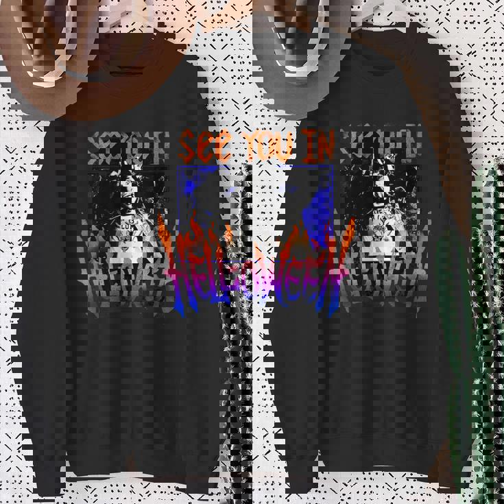 ストレンジャー・シングス ヘルファイア クラブ ハロウィン ロックンロール 楽しいパーティー スウェットシャツ 年配の女性への贈り物