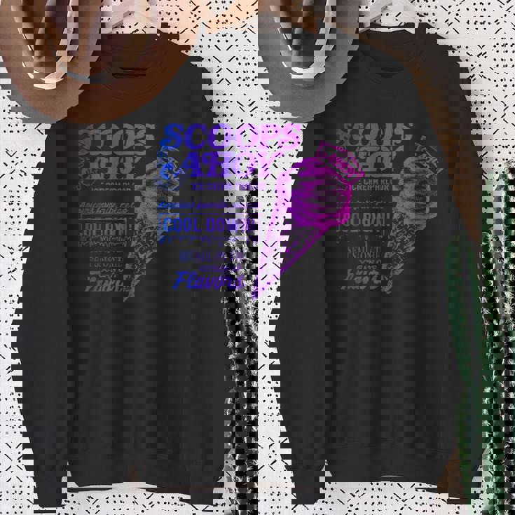 ストレンジャー・シングス ヴィンテージ スクープ アホイ アイスクリーム クールダウン ミーム スウェットシャツ 年配の女性への贈り物