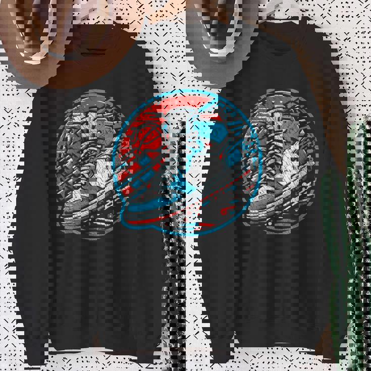 スニーカーヘッドバスケットボールファン スウェットシャツ 年配の女性への贈り物