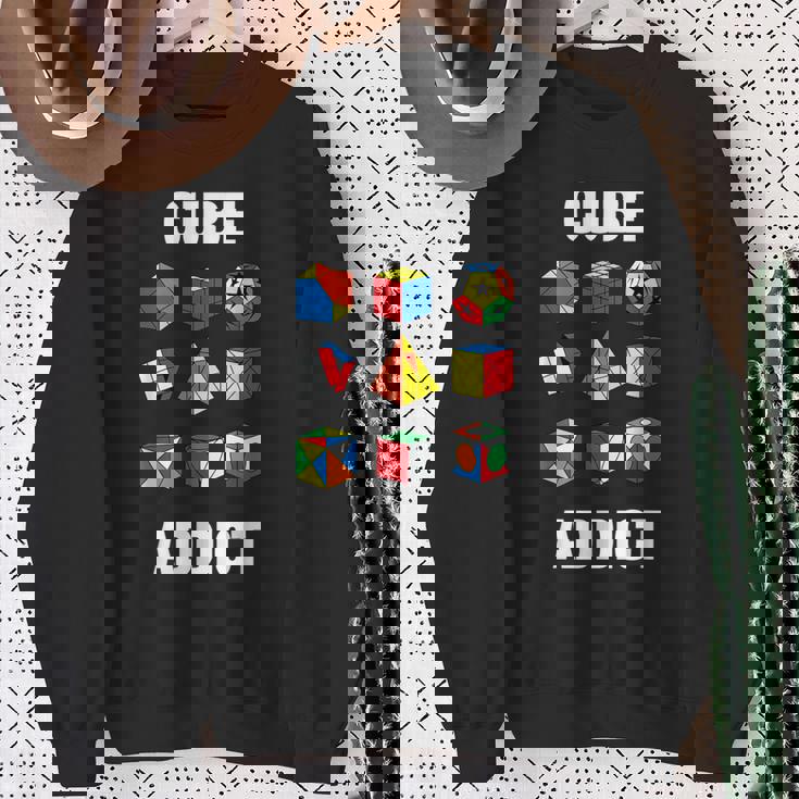 スピードキューブパズル キューバーキューブ キッズ スウェットシャツ 年配の女性への贈り物