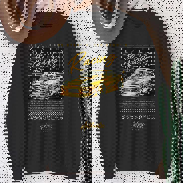 スピードレトロヴィンテージジャパニーズjdm東京ジャパンドリフトレースカー スウェットシャツ 年配の女性への贈り物