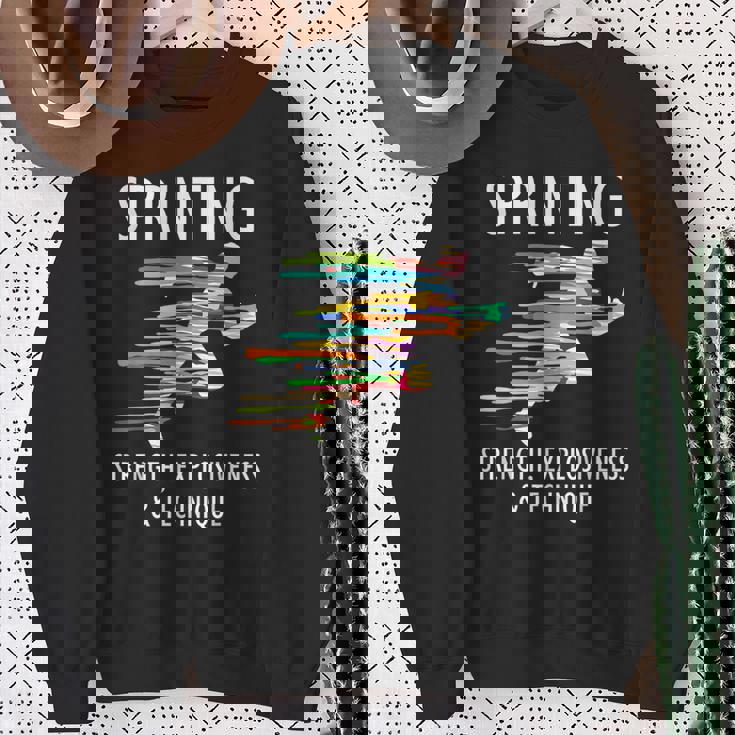 スプリント 短距離 趣味 陸上競技 スキルアップ スウェットシャツ 年配の女性への贈り物