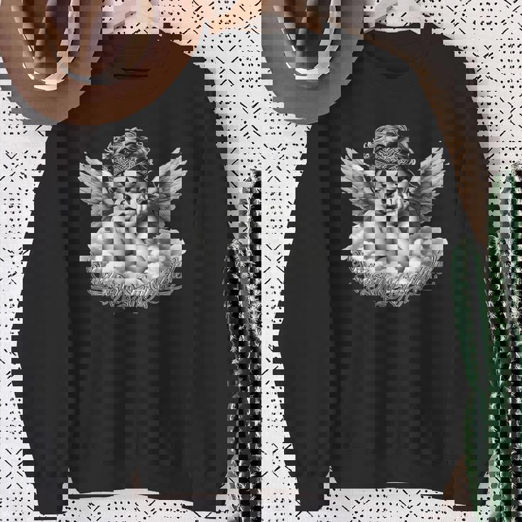 スマイルは後で泣いてエンジェルチョロチョーラタトゥーチカノsmile Now Cry Later スウェットシャツ 年配の女性への贈り物