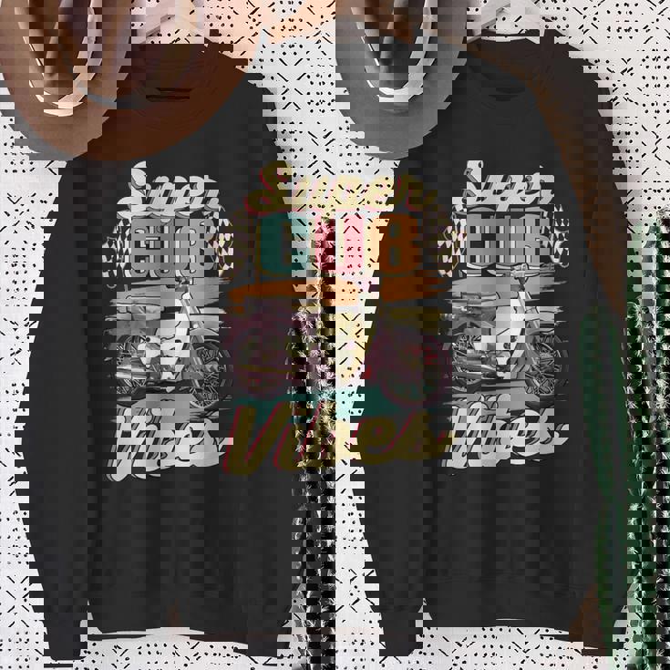 スーパーカブ C100 原付バイク ヴィンテージ バイブ レトロジャパン スウェットシャツ 年配の女性への贈り物