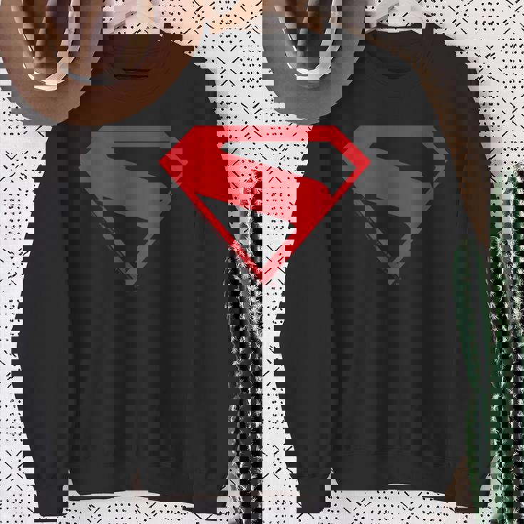 スーパーマン映画デザインのスーパーマンシルエット。 スウェットシャツ 年配の女性への贈り物