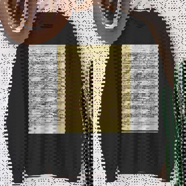 セバスティアン・バッハ ソナタ 楽譜 古典作曲家クラス スウェットシャツ 年配の女性への贈り物