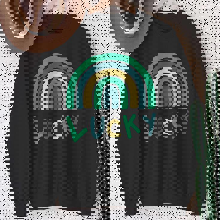 セント・パッツ・ラッキー・レインボー スウェットシャツ 年配の女性への贈り物