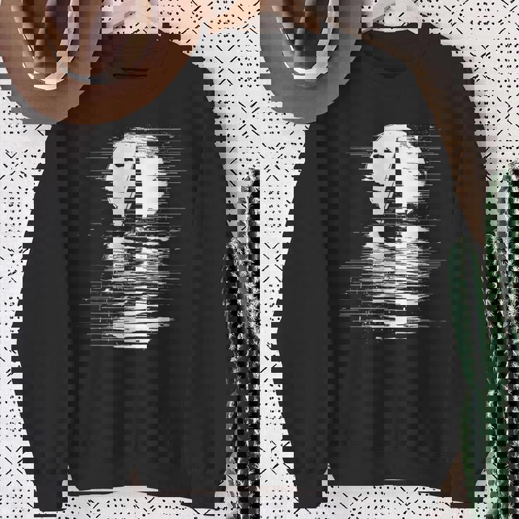 セーリングスケッチ キャプテンヨット スウェットシャツ 年配の女性への贈り物