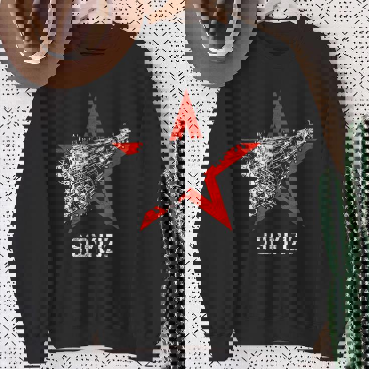 ソジュス・ロケット 宇宙ソビエト連邦 ロシア共産主義 スウェットシャツ 年配の女性への贈り物