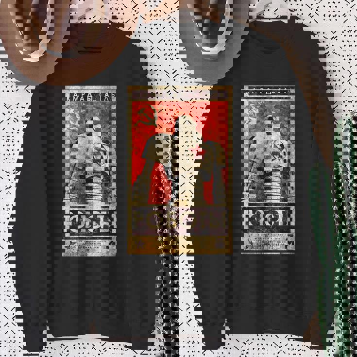 ソビエトヴィンテージソ連cccpロシア、レトロロボットアクアレルギフト スウェットシャツ 年配の女性への贈り物