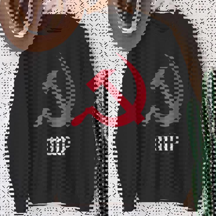 ソ連ロシアソビエト連合ハンマー 胸に鎌 Cccp付き スウェットシャツ 年配の女性への贈り物