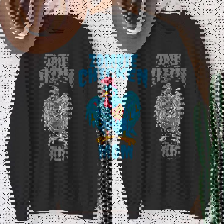 ゾンビ アンデッド 面白い 雄鶏 ハロウィン ゾンビ チキン ママ スウェットシャツ 年配の女性への贈り物