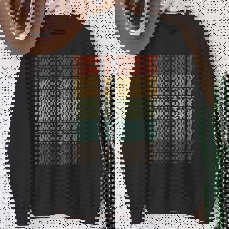 タウンアンドカントリーシティレトロ スウェットシャツ 年配の女性への贈り物