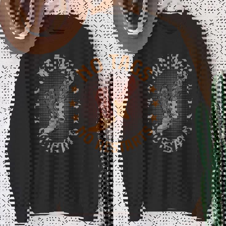 タグなし ノーリスタート ラインダンス カントリーミュージック スウェットシャツ 年配の女性への贈り物