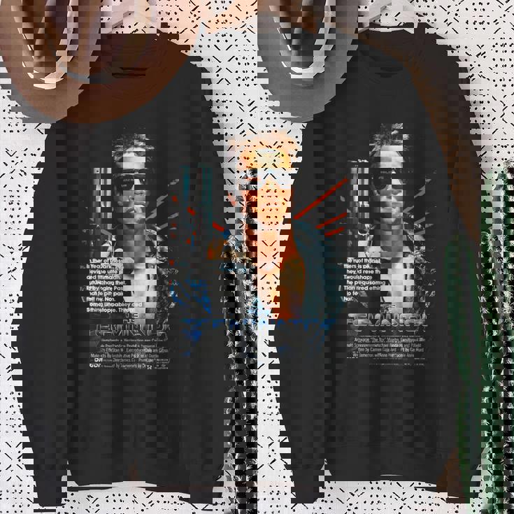 ターミネーター ポスター 映画 レトロf タイムトラベラー ゲーマー スウェットシャツ 年配の女性への贈り物